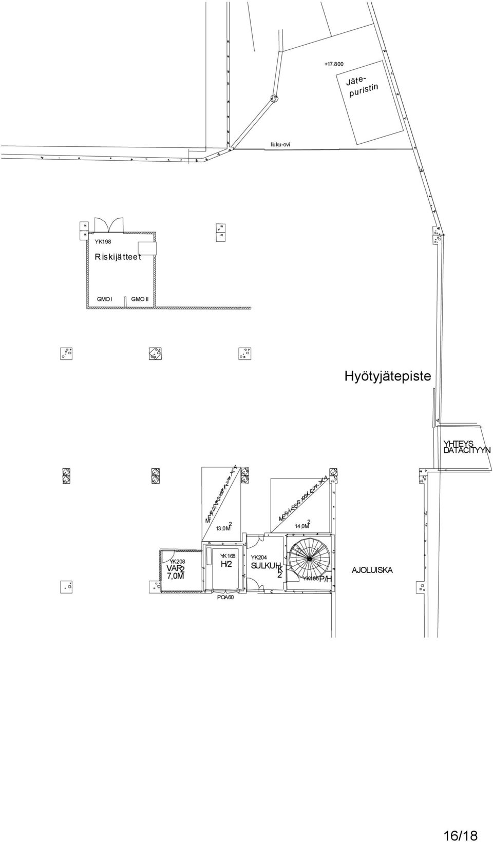 4-TIL A VESIS 1 96 I LI2 1 4 - TILA M ER I 13,0M 2 14,0M 2