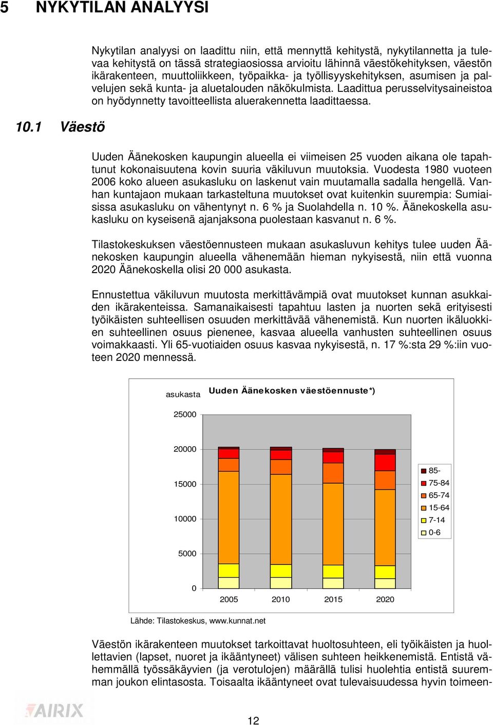 muuttoliikkeen, työpaikka- ja työllisyyskehityksen, asumisen ja palvelujen sekä kunta- ja aluetalouden näkökulmista.