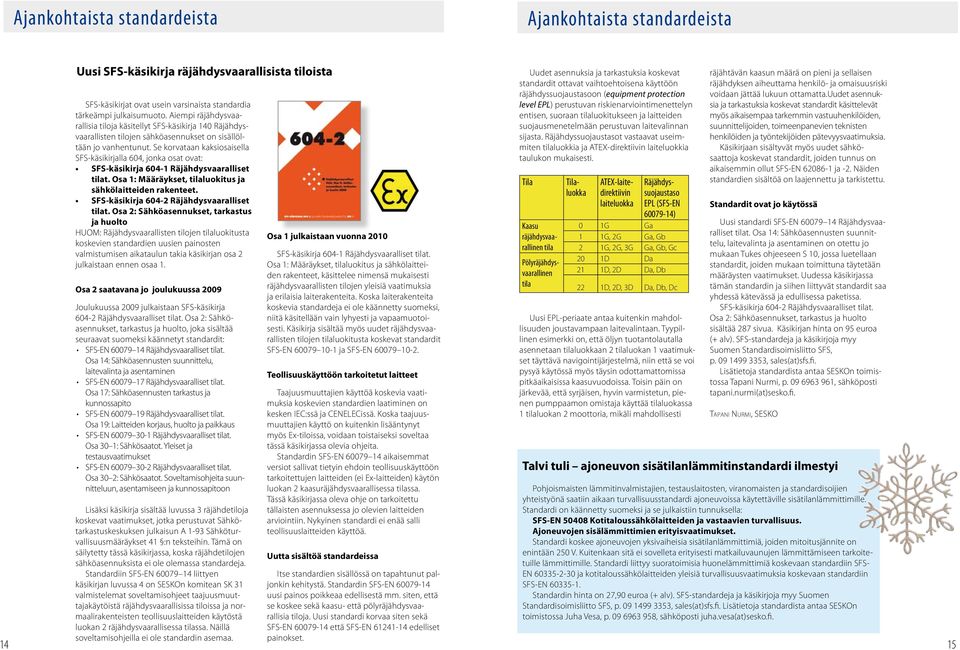 Se korvataan kaksiosaisella SFS-käsikirjalla 604, jonka osat ovat: SFS-käsikirja 604-1 Räjähdysvaaralliset tilat. Osa 1: Määräykset, tilaluokitus ja sähkölaitteiden rakenteet.