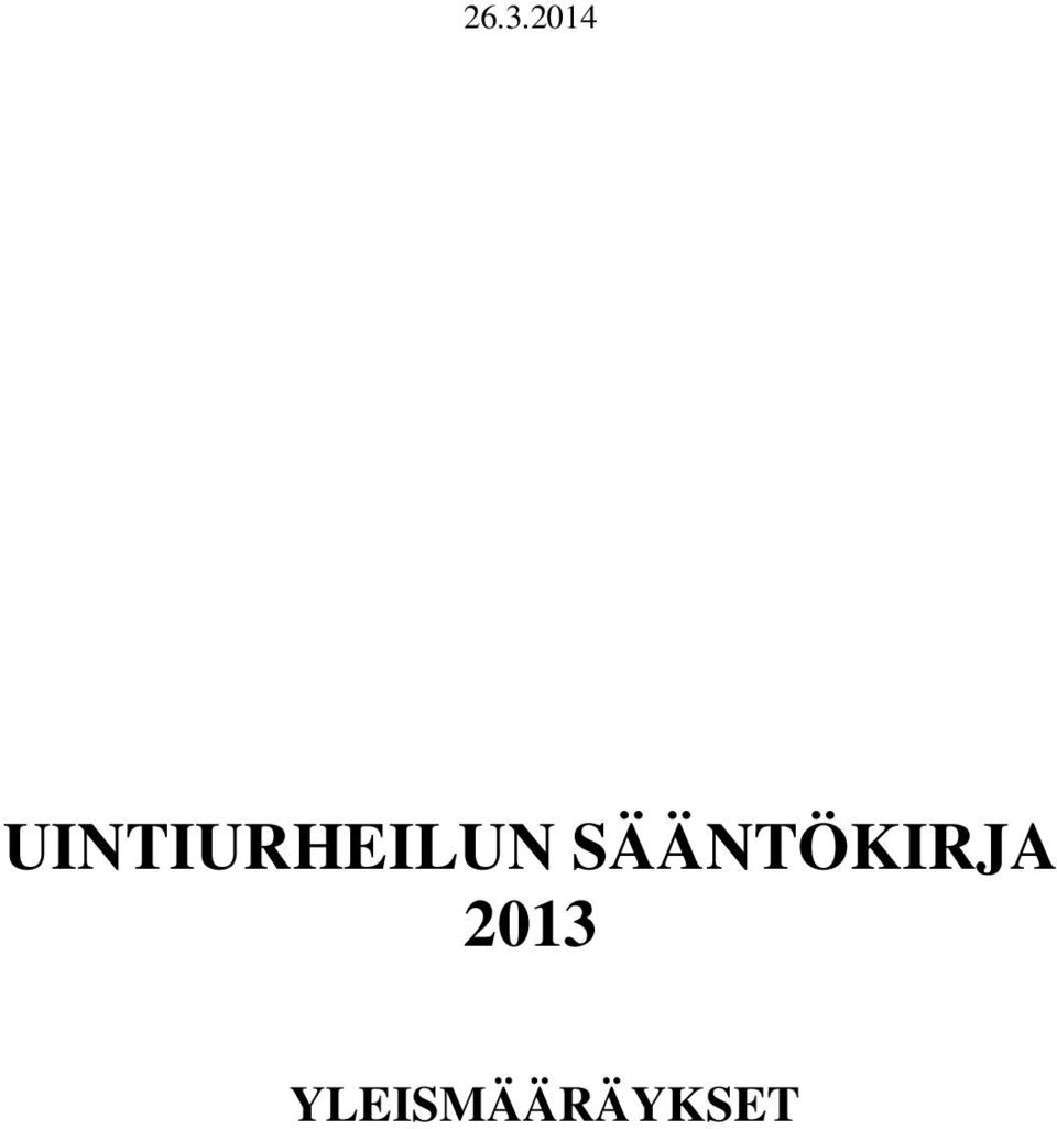 SÄÄNTÖKIRJA