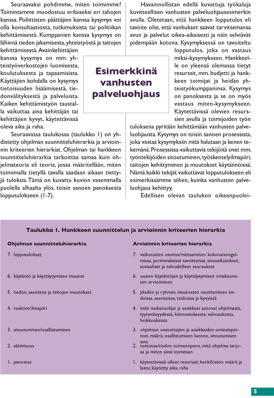 Kumppanien kanssa kysymys on lähinnä tiedon jakamisesta, yhteistyöstä ja taitojen kehittämisestä. Avainkehittäjien kanssa kysymys on mm. yhteistyöverkostojen luomisesta, koulutuksesta ja tapaamisista.