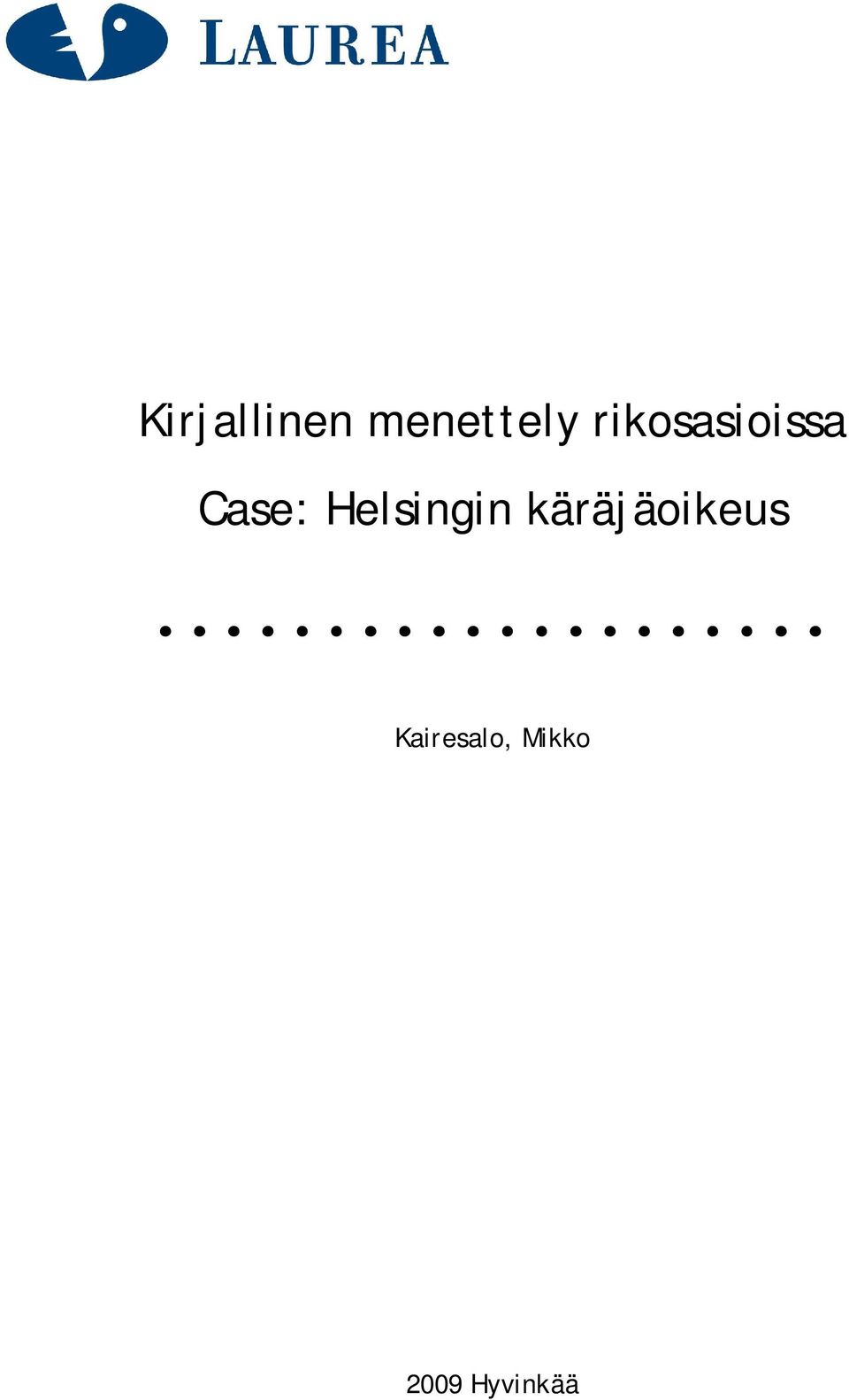 Helsingin käräjäoikeus