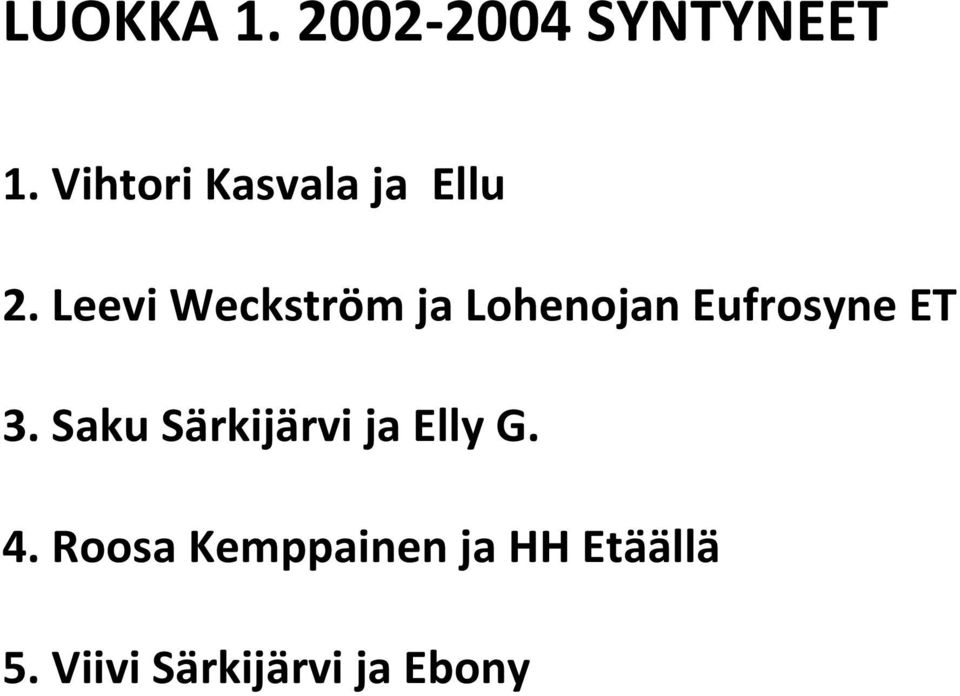Leevi Weckström ja Lohenojan Eufrosyne ET 3.