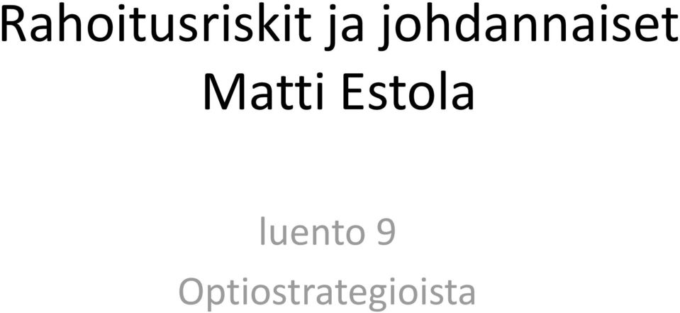 Matti Estola