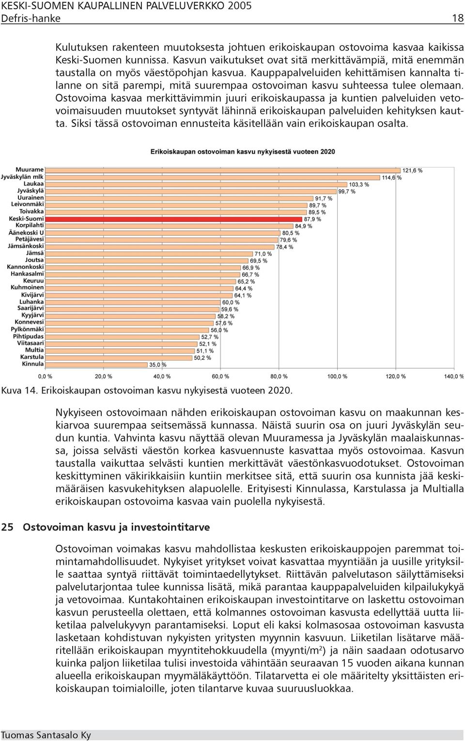 Kauppapalveluiden kehittämisen kannalta tilanne on sitä parempi, mitä suurempaa ostovoiman kasvu suhteessa tulee olemaan.