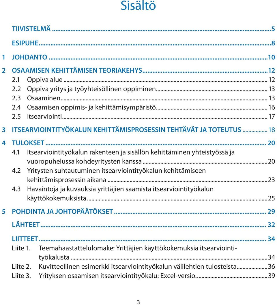 1 Itsearviointityökalun rakenteen ja sisällön kehittäminen yhteistyössä ja vuoropuhelussa kohdeyritysten kanssa...20 4.