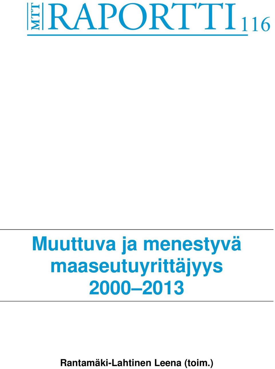 maaseutuyrittäjyys