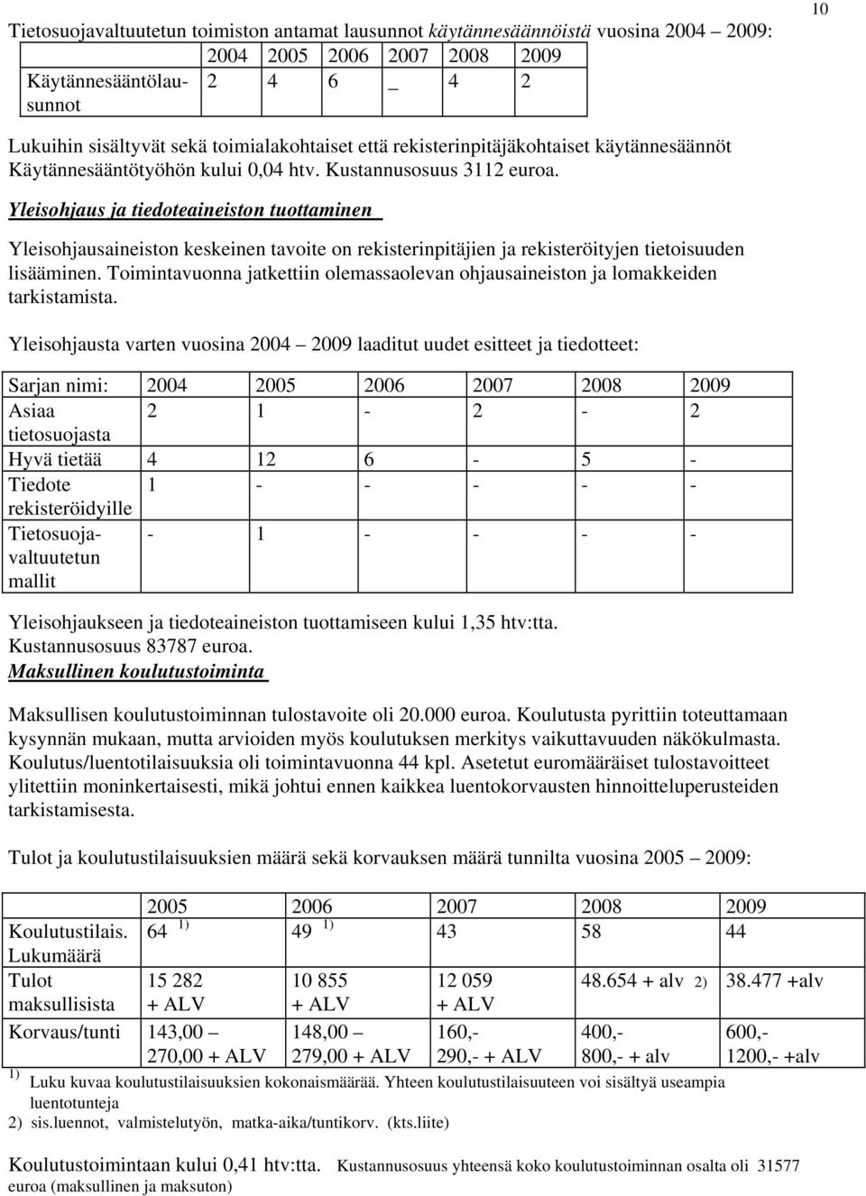 Yleisohjaus ja tiedoteaineiston tuottaminen Yleisohjausaineiston keskeinen tavoite on rekisterinpitäjien ja rekisteröityjen tietoisuuden lisääminen.