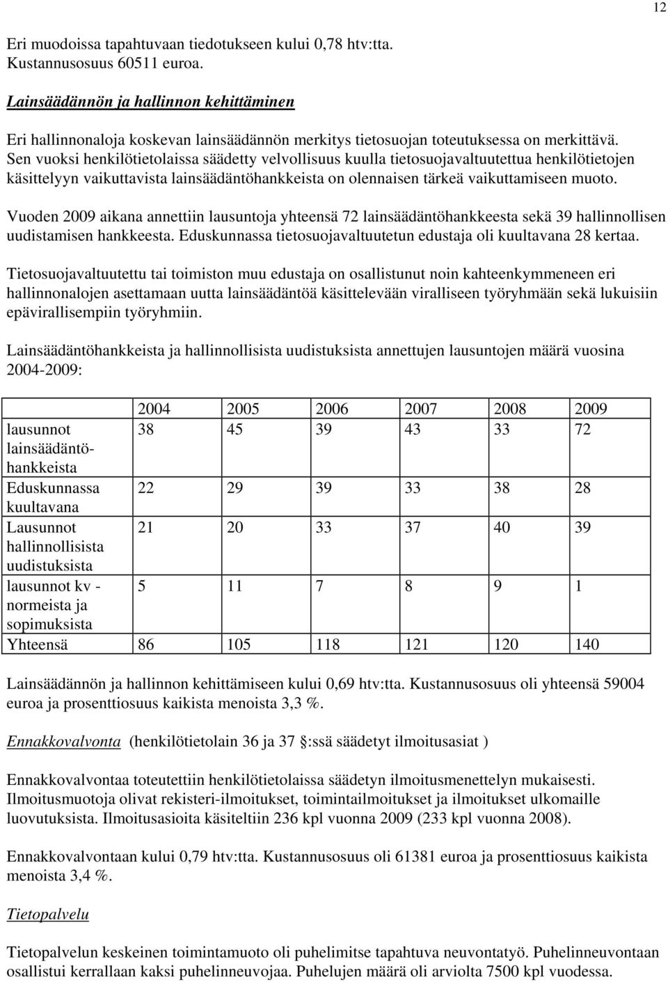 Sen vuoksi henkilötietolaissa säädetty velvollisuus kuulla tietosuojavaltuutettua henkilötietojen käsittelyyn vaikuttavista lainsäädäntöhankkeista on olennaisen tärkeä vaikuttamiseen muoto.