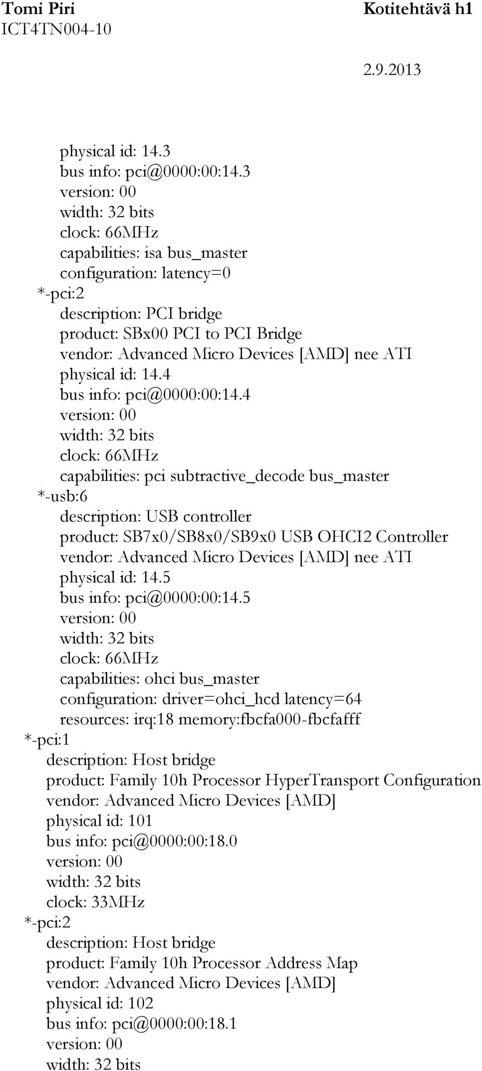 5 bus info: pci@0000:00:14.