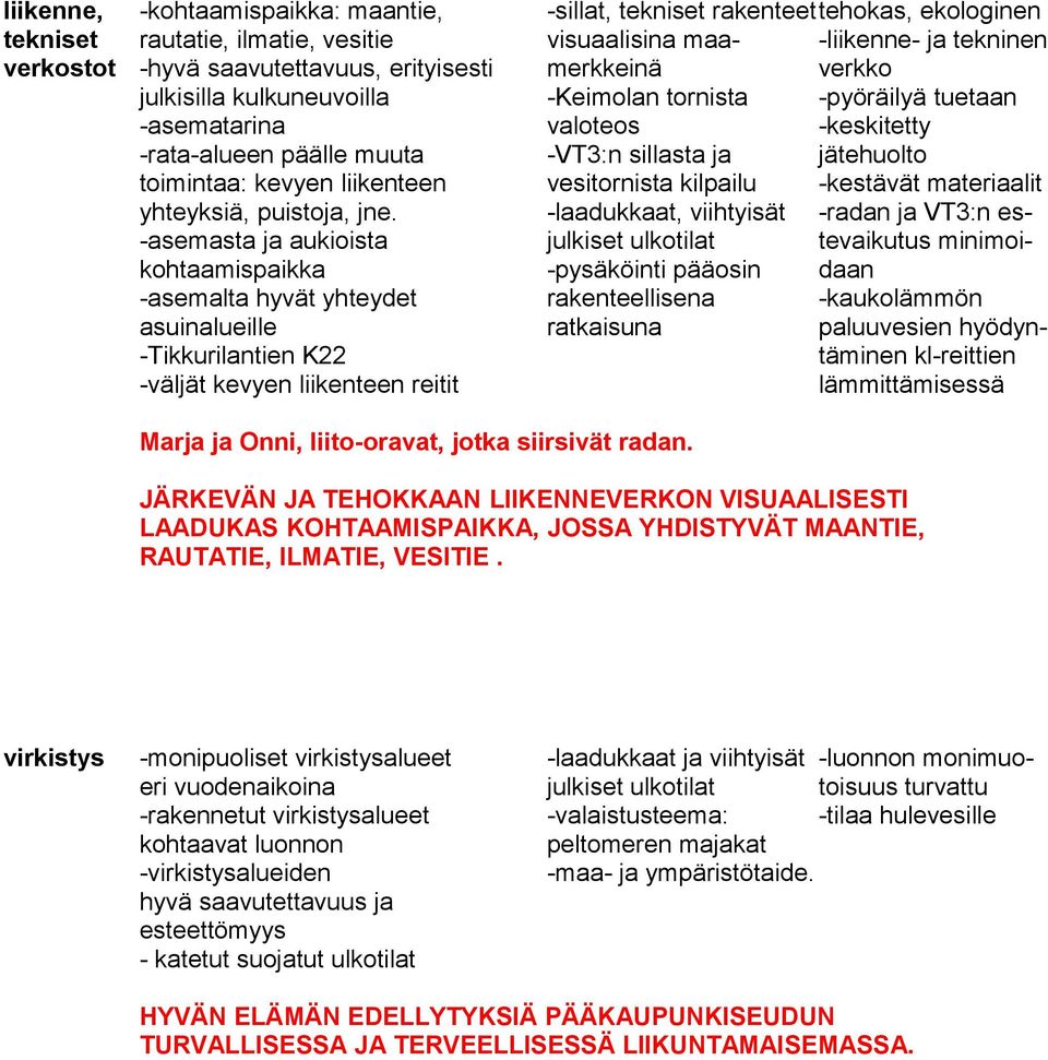 kevyen liikenteen vesitornista kilpailu -kestävät materiaalit yhteyksiä, puistoja, jne.