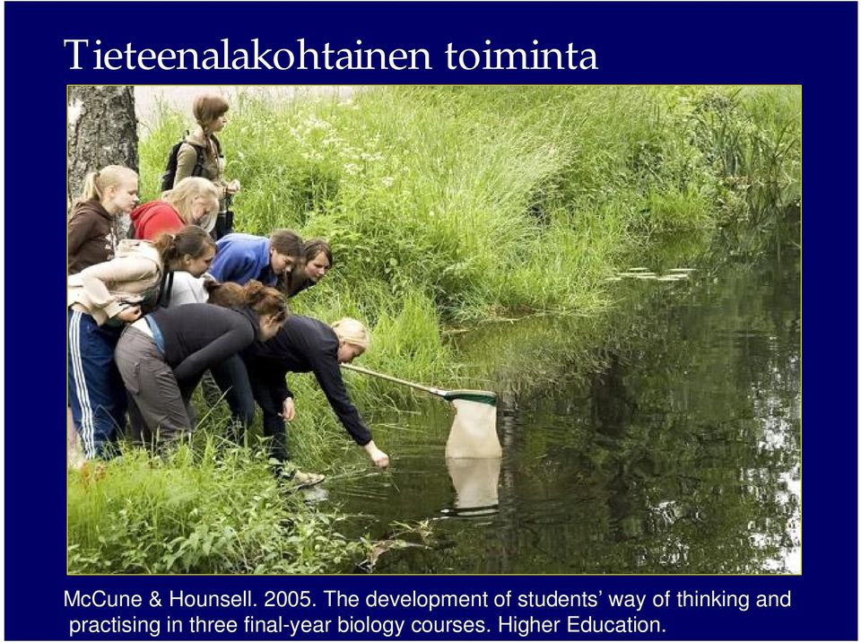 The development of students way of