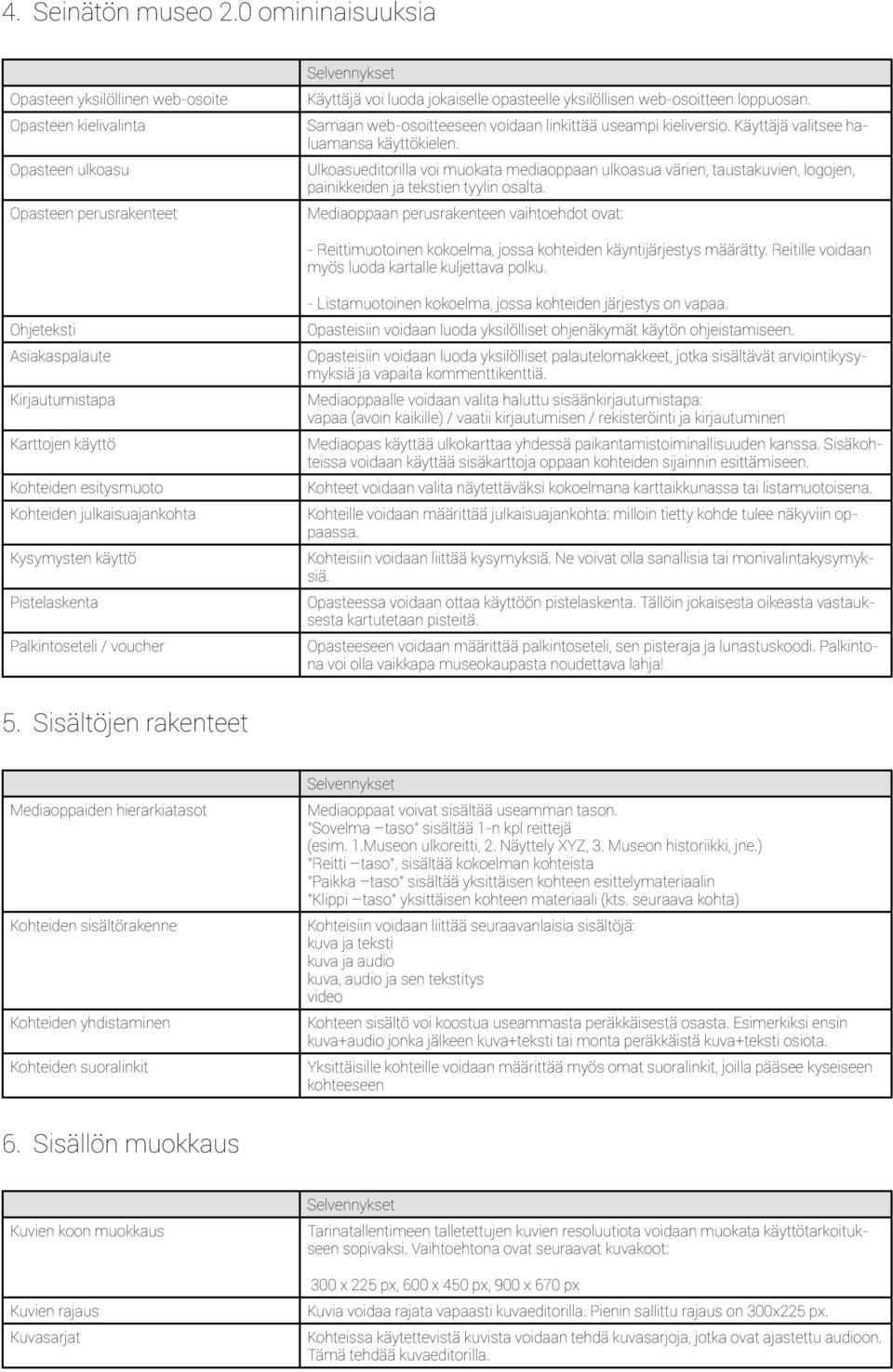 Samaan web-osoitteeseen voidaan linkittää useampi kieliversio. Käyttäjä valitsee haluamansa käyttökielen.