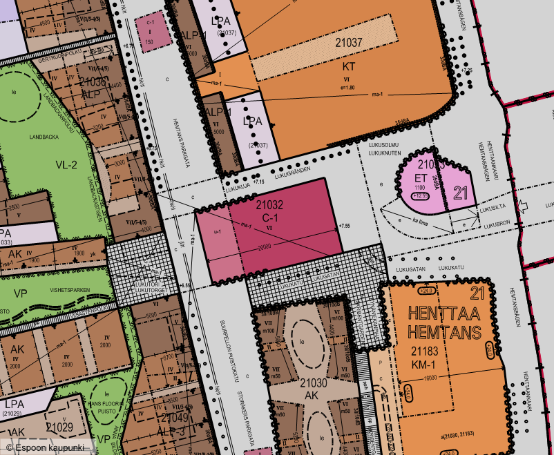 s. 4 / 12 Korttelissa 21032 on voimassa Suurpelto I asemakaava (lainvoimainen 1.11.2006).