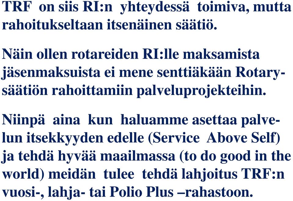 palveluprojekteihin.
