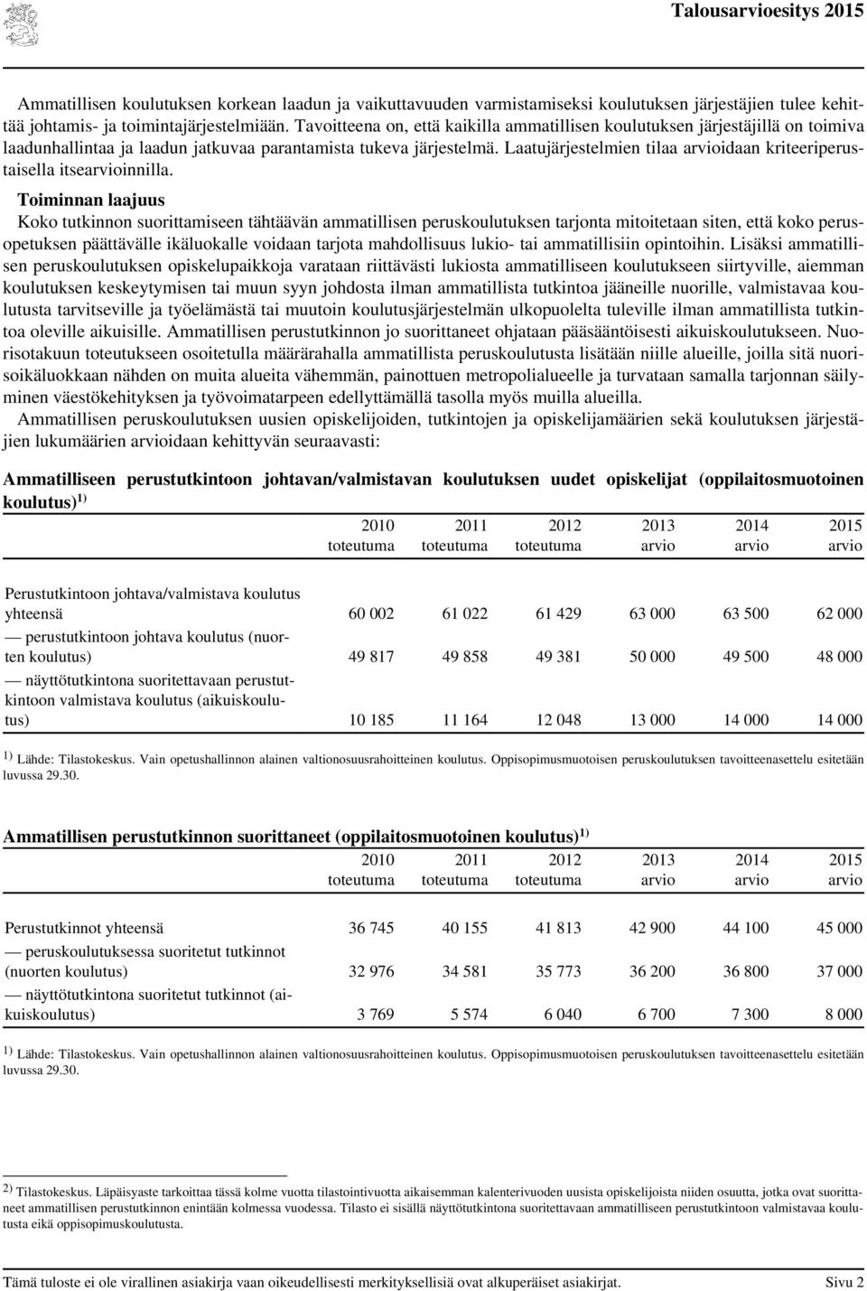 Laatujärjestelmien tilaa idaan kriteeriperustaisella itseinnilla.