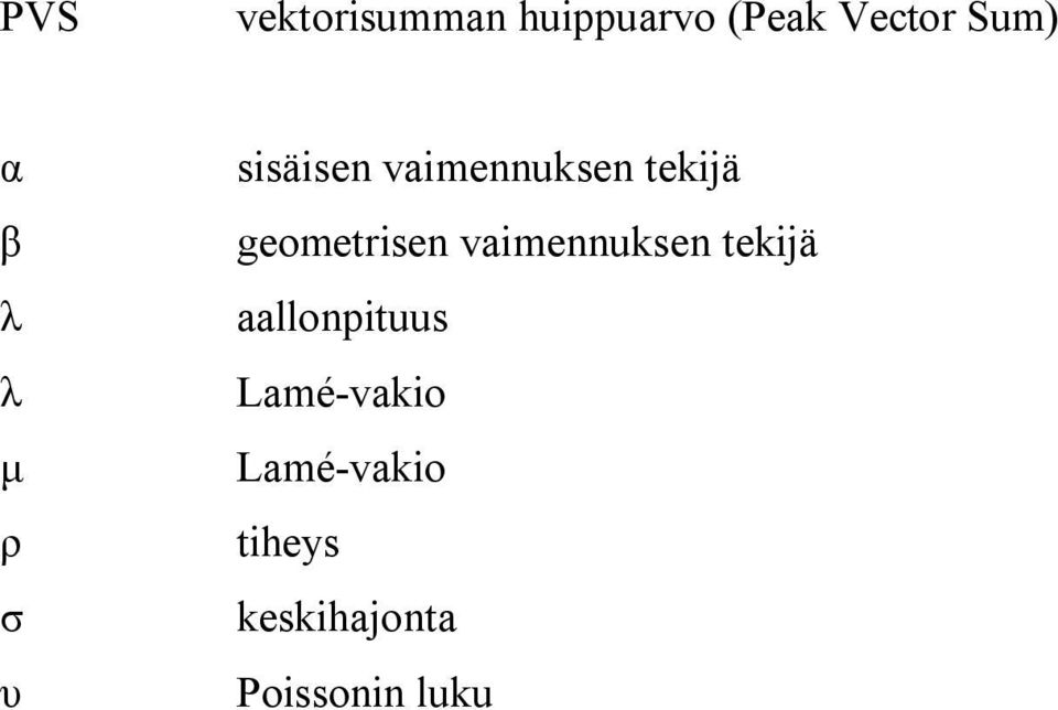 geometrisen vaimennuksen tekijä aallonpituus