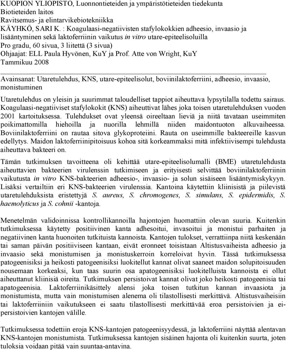 Paula Hyvönen, KuY ja Prof.