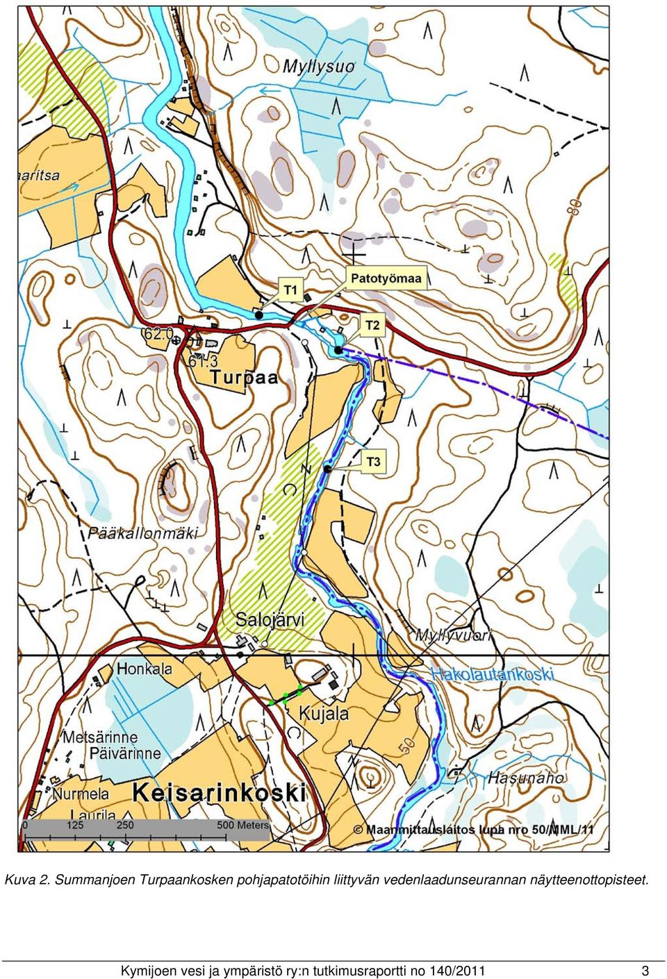 liittyvän vedenlaadunseurannan