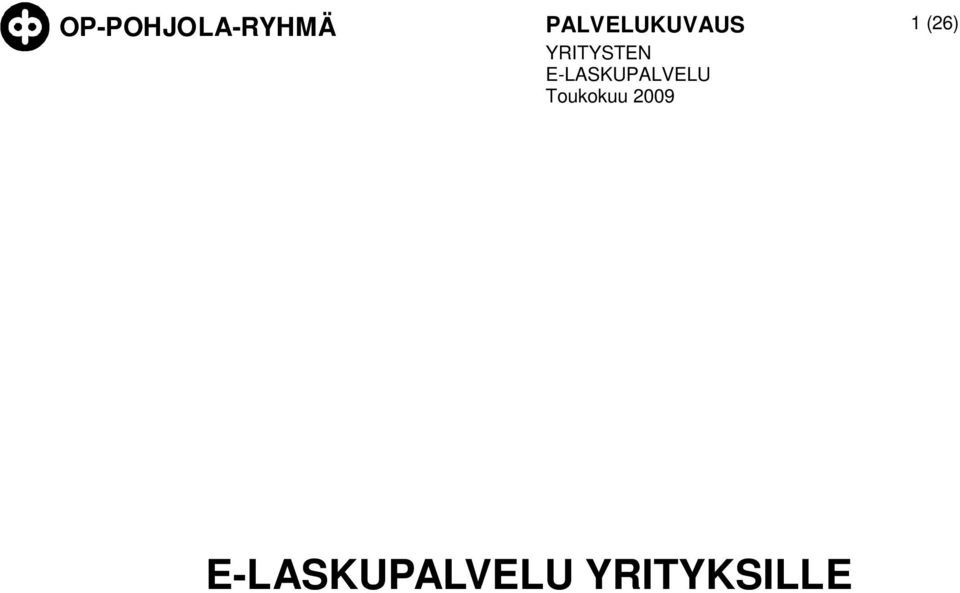 YRITYSTEN E-LASKUPALVELU