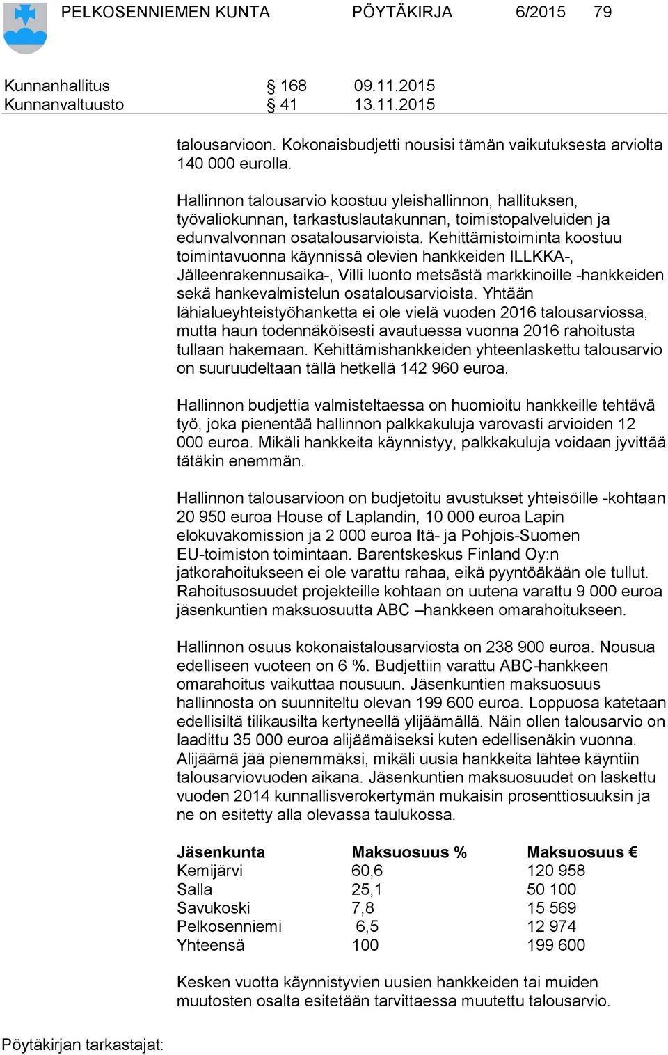 Kehittämistoiminta koostuu toimintavuonna käynnissä olevien hankkeiden ILLKKA-, Jälleenrakennusaika-, Villi luonto metsästä markkinoille -hankkeiden sekä hankevalmistelun osatalousarvioista.