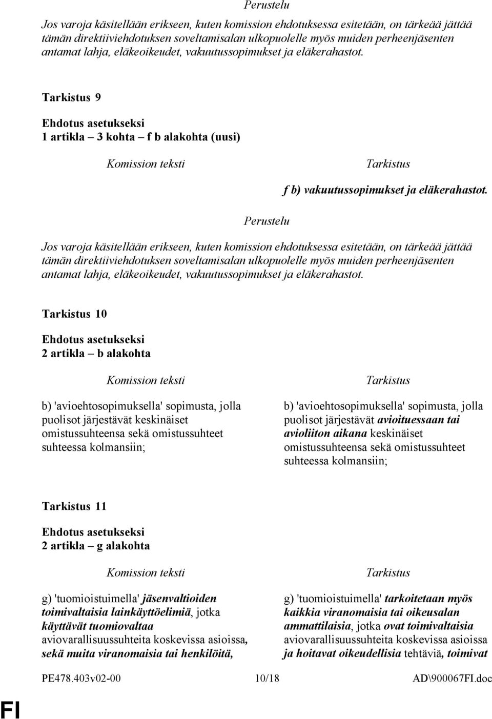 10 2 artikla b alakohta b) 'avioehtosopimuksella' sopimusta, jolla puolisot järjestävät keskinäiset omistussuhteensa sekä omistussuhteet suhteessa kolmansiin; b) 'avioehtosopimuksella' sopimusta,