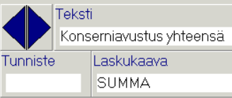 RIVIOSA MUOKKAAMINEN Rivin Taso painike Kartta tai Rajat painike Valitaan tarvittavat tilit tai tilirajat Väliaikainen