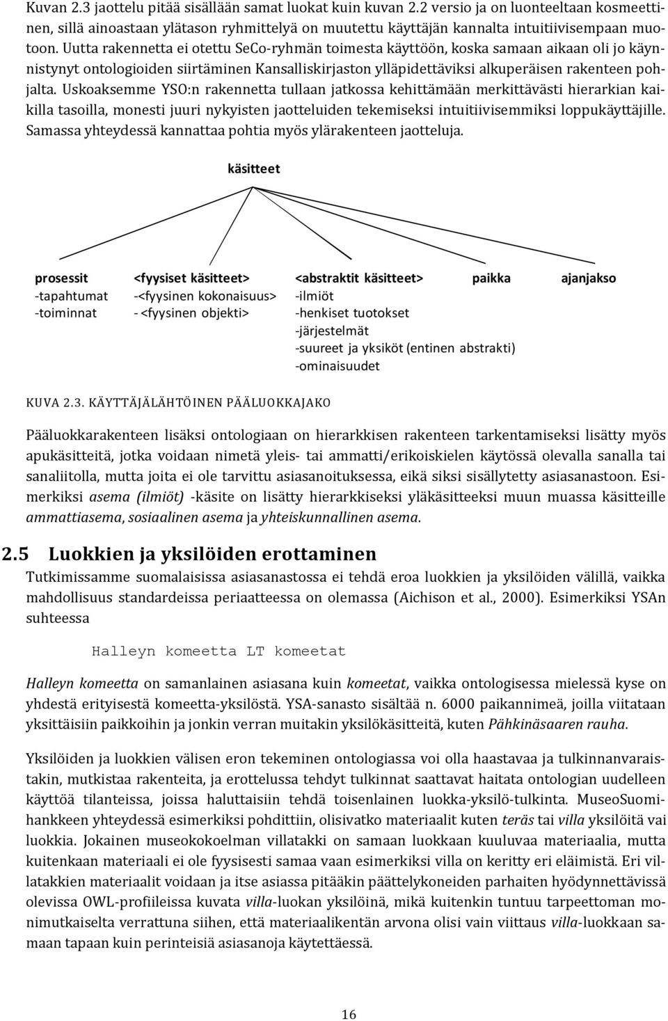 UskoaksemmeYSO:nrakennettatullaanjatkossakehittämäänmerkittävästihierarkiankaikillatasoilla,monestijuurinykyistenjaotteluidentekemiseksiintuitiivisemmiksiloppukäyttäjille.