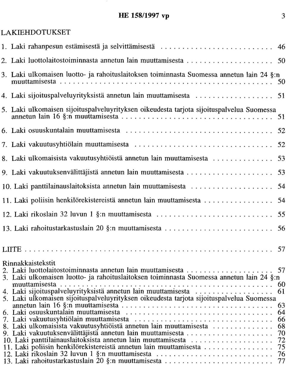 0 0 0 0 0 0 0 0 0 0 0 0 0 0 0 0 0 0 0 0 50 40 Laki sijoituspalveluyrityksistä annetun lain muuttamisesta 0 0 0 0 0 0 0 0 0 0 0 0 0 0 0 0 0 0 51 50 Laki ulkomaisen sijoituspalveluyrityksen oikeudesta