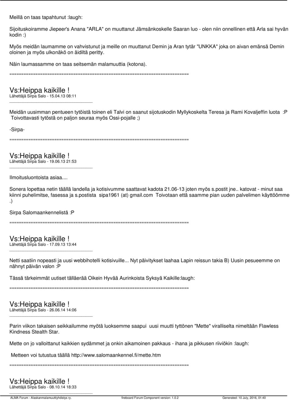 Lähettäjä Sirpa Salo - 15.04.