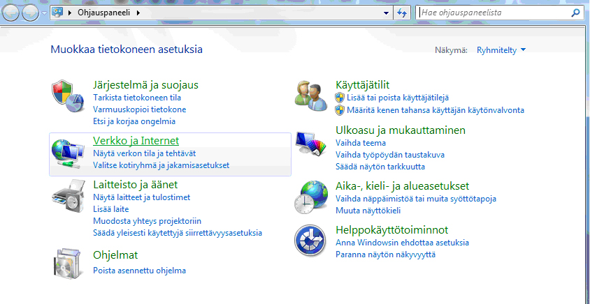 4. Langattoman yhteyden asetukset / Windows XP 4. Langattoman yhteyden asetukset / Windows 7 WEP-salaus 1. Valitse Kytkennät-välilehti.