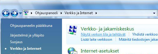 2. Langattoman verkon asennus 3. Laajakaistaliittymän asetukset / Windows Vista kosta valittavana oleva numero (1 13) (Telewell). Intenossa lähetyskanavan säätö löytyy advanced valikosta.