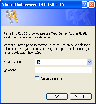 3. Verkonhallinta 3.1 Sisäänkirjautuminen Voit käyttää verkonhallintatoimintoa kirjautumalla käyttämällä käyttäjänimeäsi ja salasanaasi.