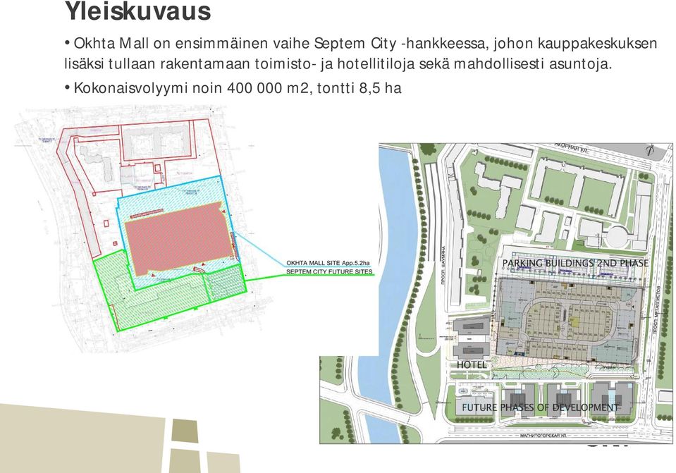 rakentamaan toimisto- ja hotellitiloja sekä