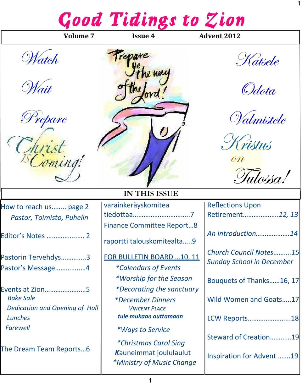 .7 Finance Committee Report 8 raportti talouskomitealta.