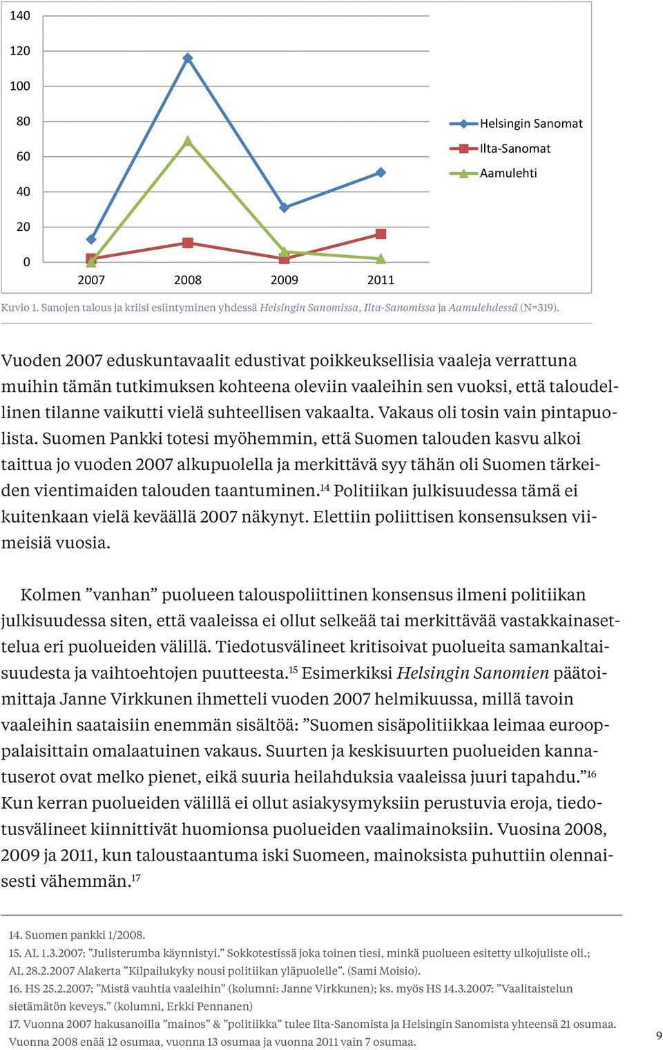 vakaalta. Vakaus oli tosin vain pintapuolista.