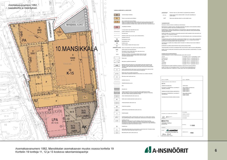 Sitova erillinen jako: Kortteli 9 Kortteli 9 Säilytettävä/istutettava uurivi. Katu. --- Ajoliikenteelle ja kevyelle liikenteelle varattu alueen osa.