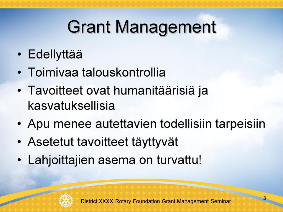 Apu menee autettavien todellisiin tarpeisiin Asetetut