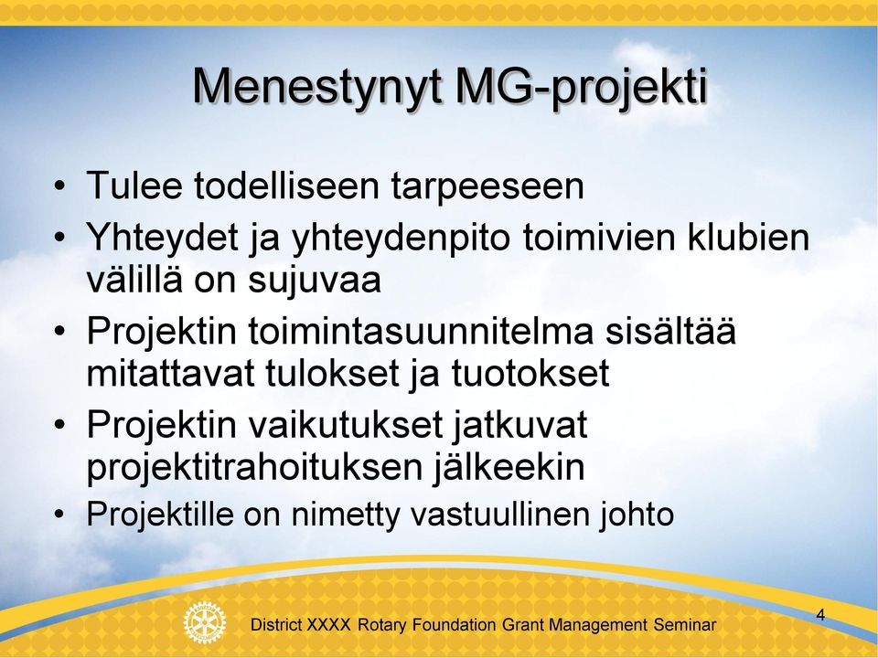 toimintasuunnitelma sisältää mitattavat tulokset ja tuotokset Projektin