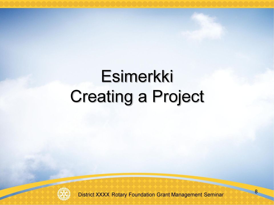 a Project