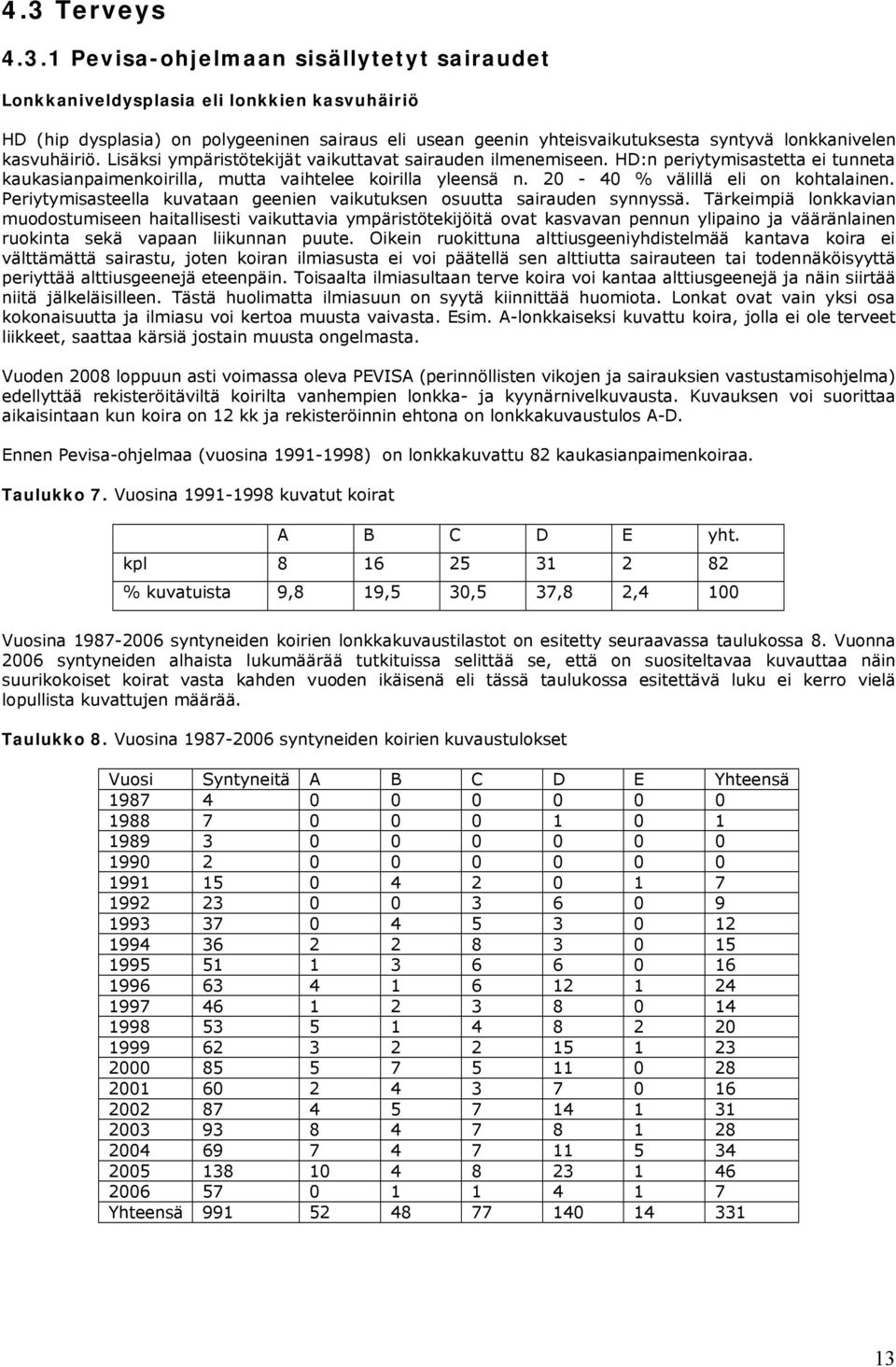 20-40 % välillä eli on kohtalainen. Periytymisasteella kuvataan geenien vaikutuksen osuutta sairauden synnyssä.