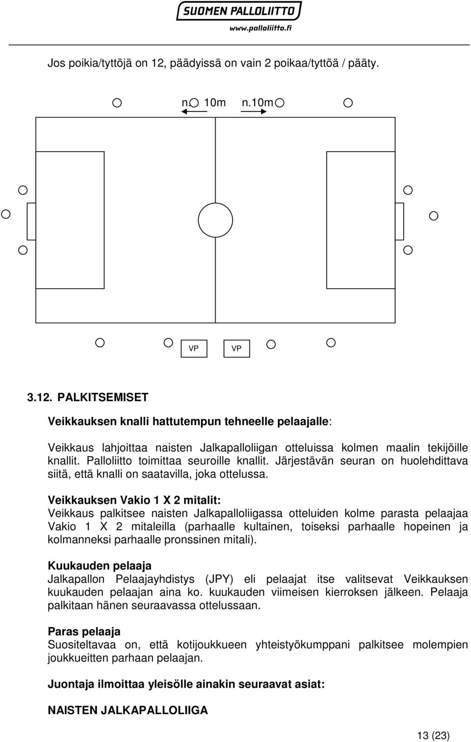 Veikkauksen Vakio 1 X 2 mitalit: Veikkaus palkitsee naisten Jalkapalloliigassa otteluiden kolme parasta pelaajaa Vakio 1 X 2 mitaleilla (parhaalle kultainen, toiseksi parhaalle hopeinen ja