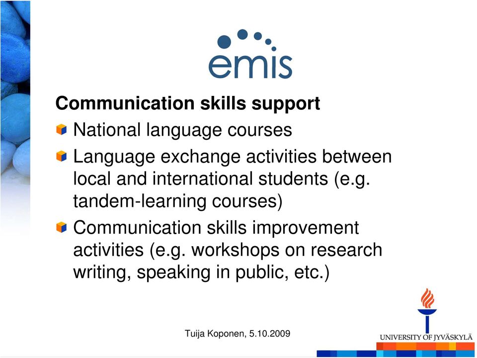 activities between local and international students (e.g.