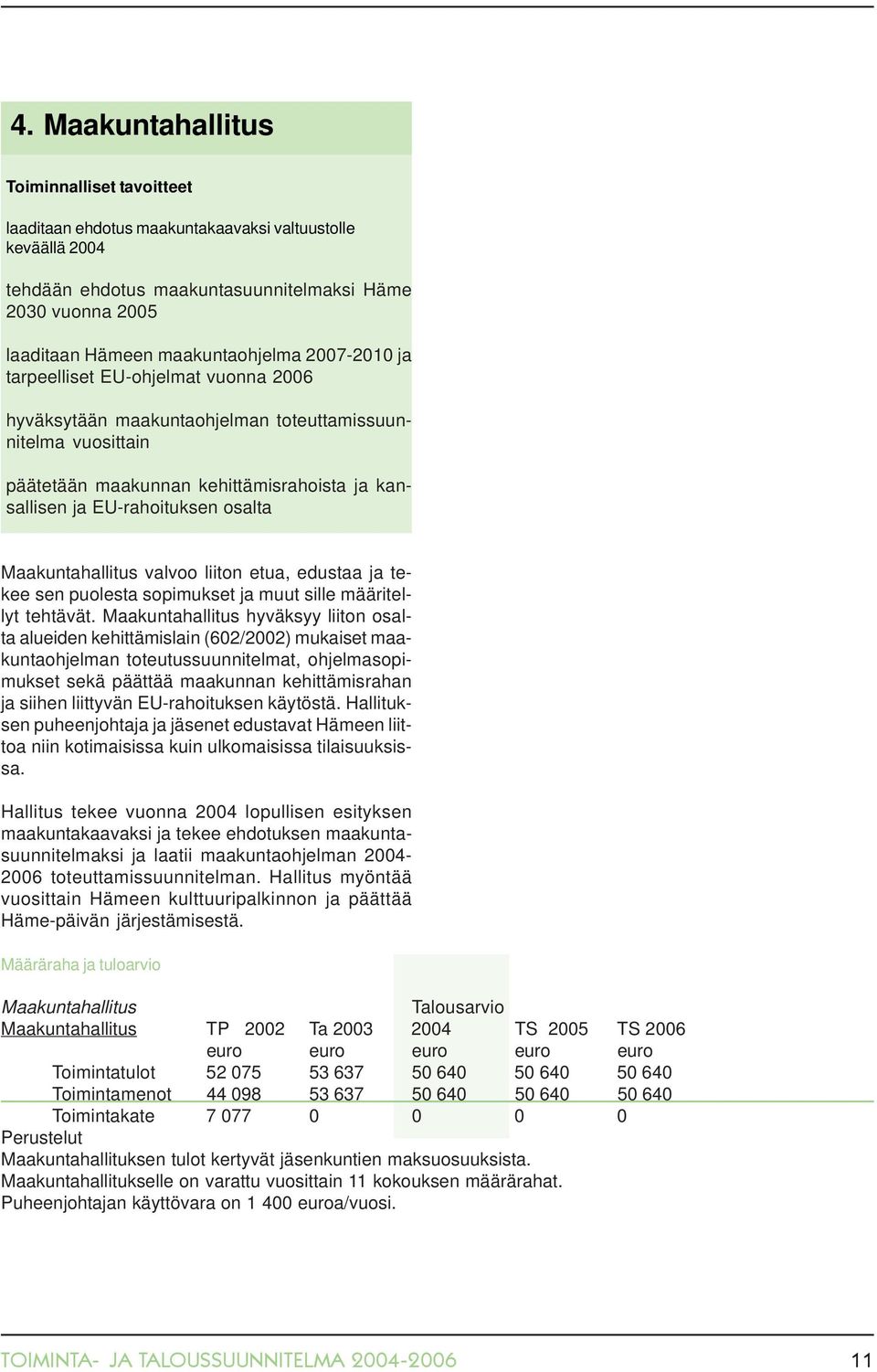 EU-rahoituksen osalta Maakuntahallitus valvoo liiton etua, edustaa ja tekee sen puolesta sopimukset ja muut sille määritellyt tehtävät.