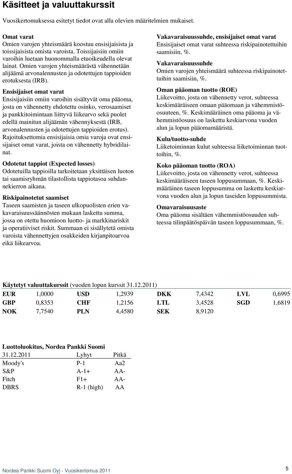 Ensisijaiset omat varat Ensisijaisiin omiin varoihin sisältyvät oma pääoma, josta on vähennetty ehdotettu osinko, verosaamiset ja pankkitoimintaan liittyvä liikearvo sekä puolet edellä mainitun