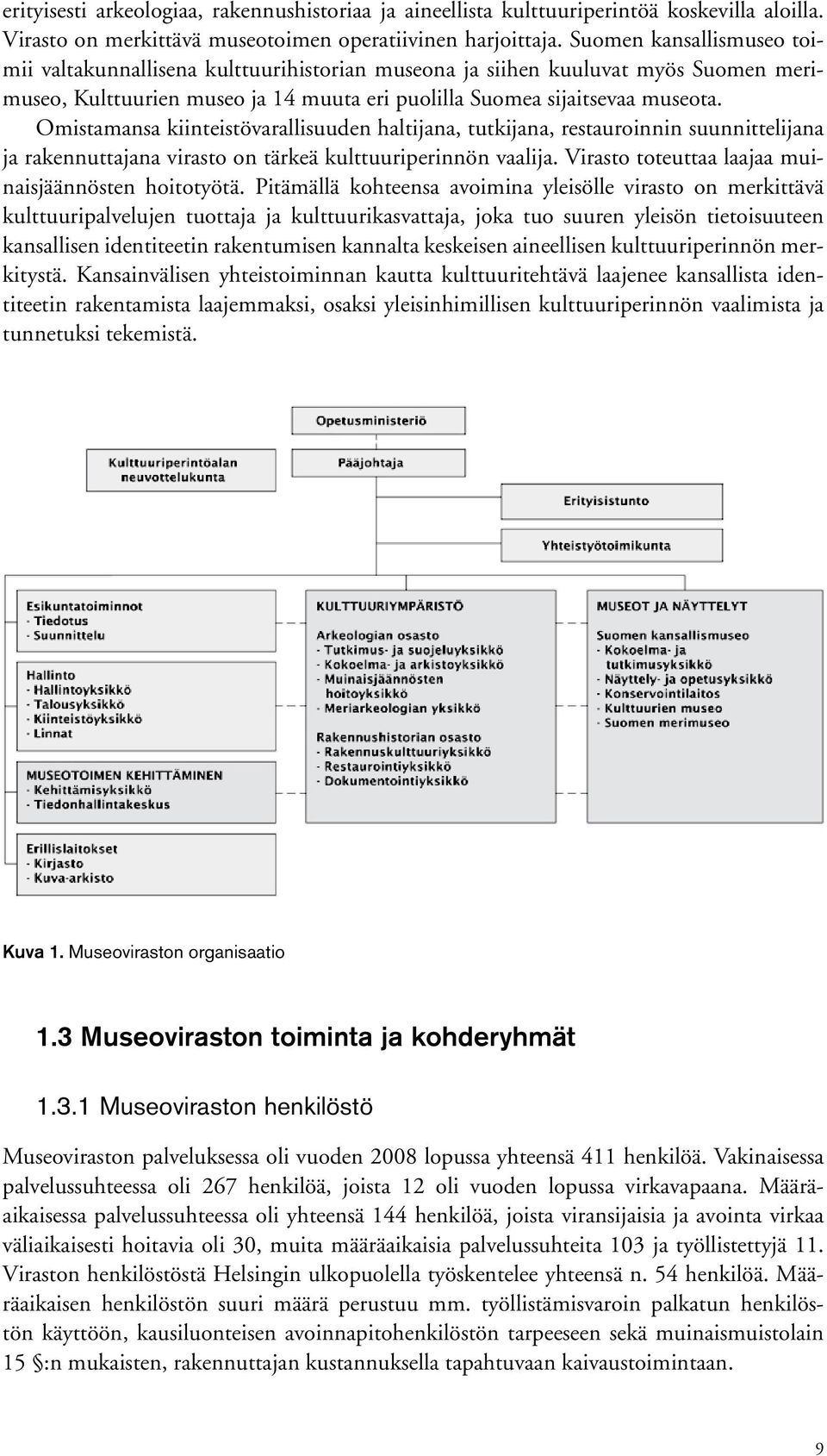 Omistamansa kiinteistövarallisuuden haltijana, tutkijana, restauroinnin suunnittelijana ja rakennuttajana virasto on tärkeä kulttuuriperinnön vaalija.