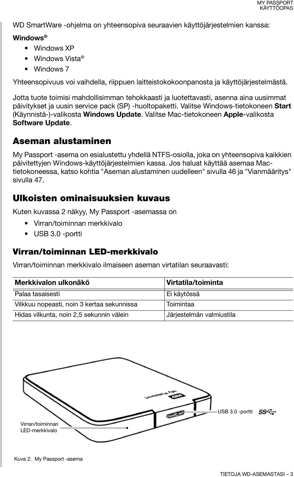 Valitse Windows-tietokoneen Start (Käynnistä-)-valikosta Windows Update. Valitse Mac-tietokoneen Apple-valikosta Software Update.