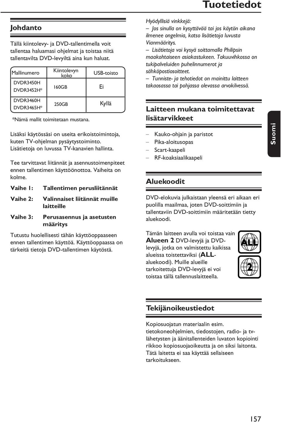 Lisätietoja voi kysyä soittamalla Philipsin maakohtaiseen asiakastukeen. Takuuvihkossa on tukipalveluiden puhelinnumerot ja sähköpostiosoitteet.