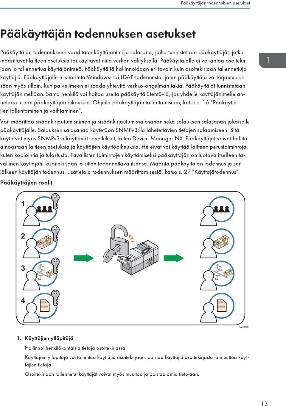 Pääkäyttäjiä hallinnoidaan eri tavoin kuin osoitekirjaan tallennettuja käyttäjiä.