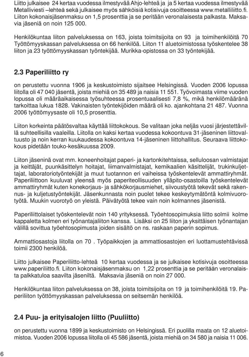 Henkilökuntaa liiton palveluksessa on 163, joista toimitsijoita on 93 ja toimihenkilöitä 70 Työttömyyskassan palveluksessa on 66 henkilöä.